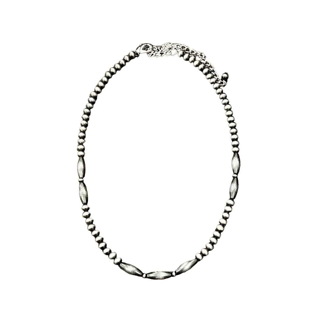 ELONGATED BEAD NAVAJO NECKLACE