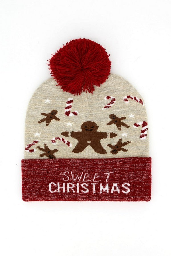 SWEET CHRISTMAS BEANIE - GINGERBREAD