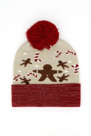 SWEET CHRISTMAS BEANIE - GINGERBREAD