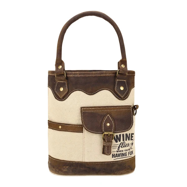 HAVING FUN WINE HOLDER - CREAM