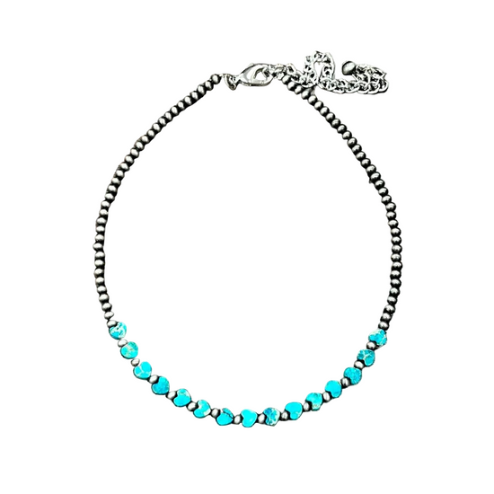 HEART TURQ NAVAJO NECKLACE