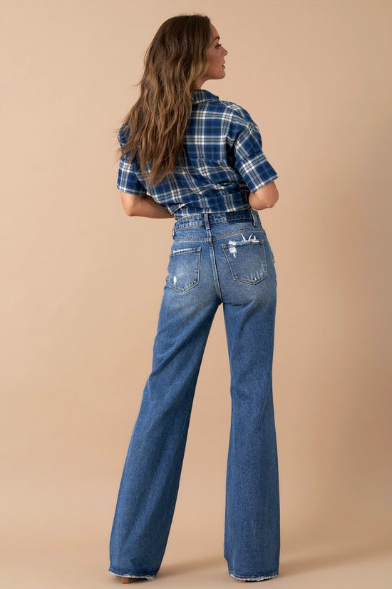 Load image into Gallery viewer, HIGH RISE HILL JEANS
