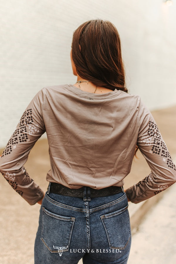 HOWDY CACTUS AZTEC TOP