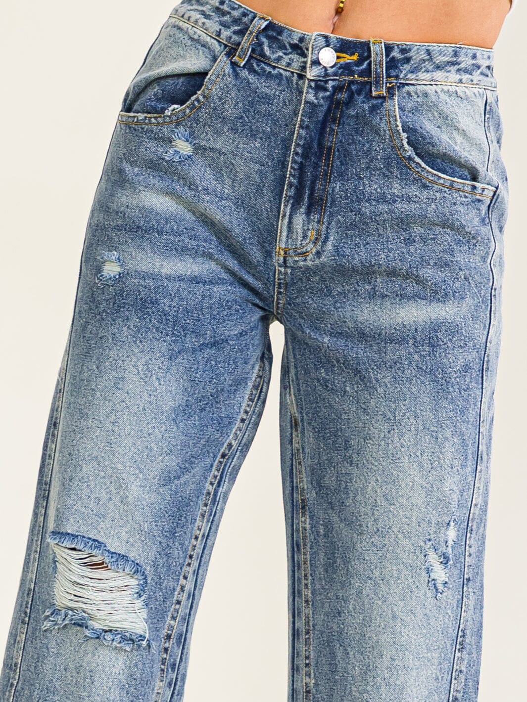 MY WAY JEANS - DISTRESS WASH
