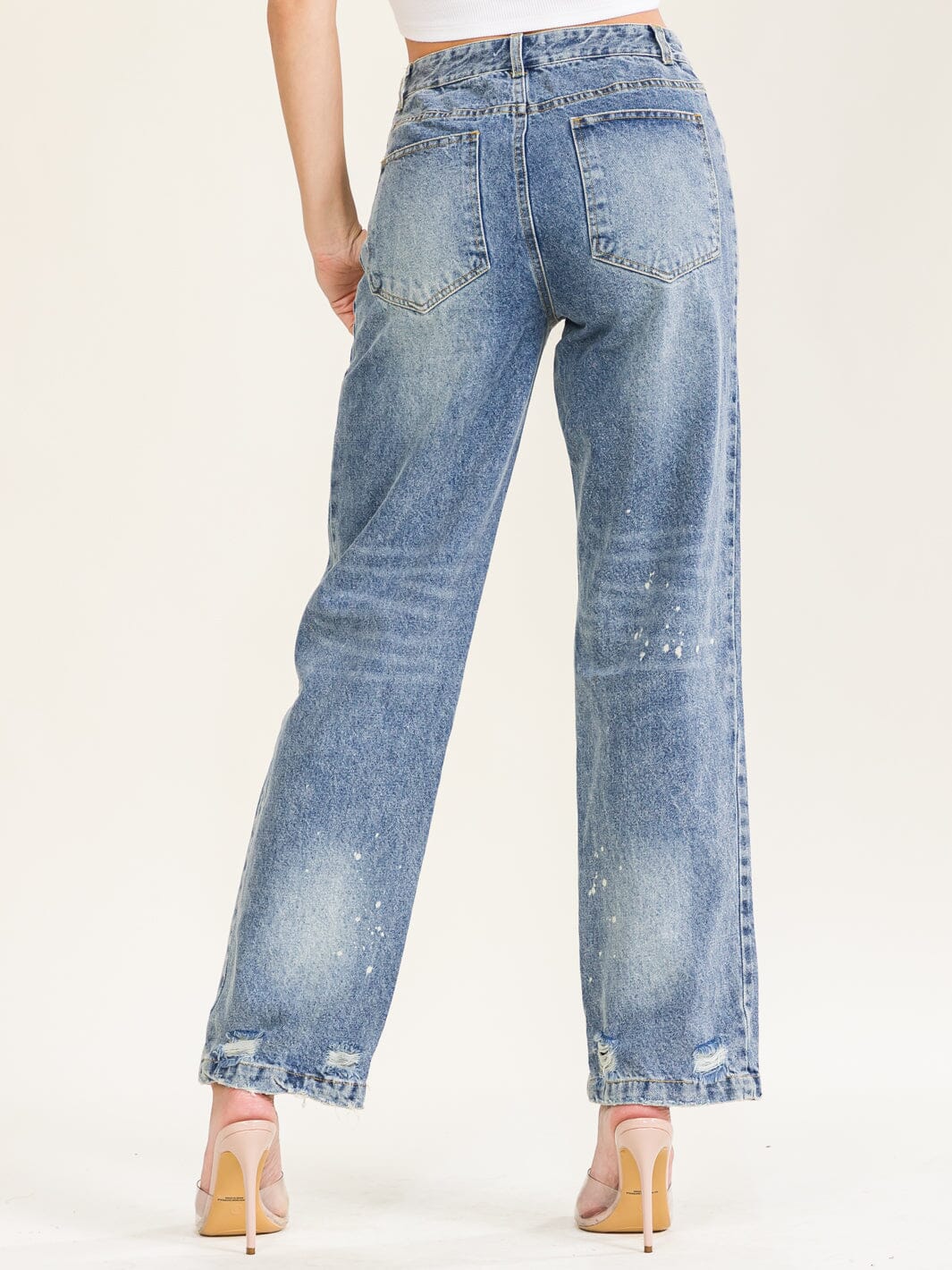 MY WAY JEANS - DISTRESS WASH