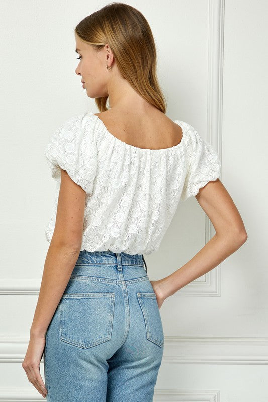 SUMMER DREAM CROP TOP - EGGSHELL