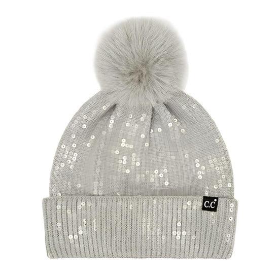 SHIMMER HILL BEANIE - GRAY
