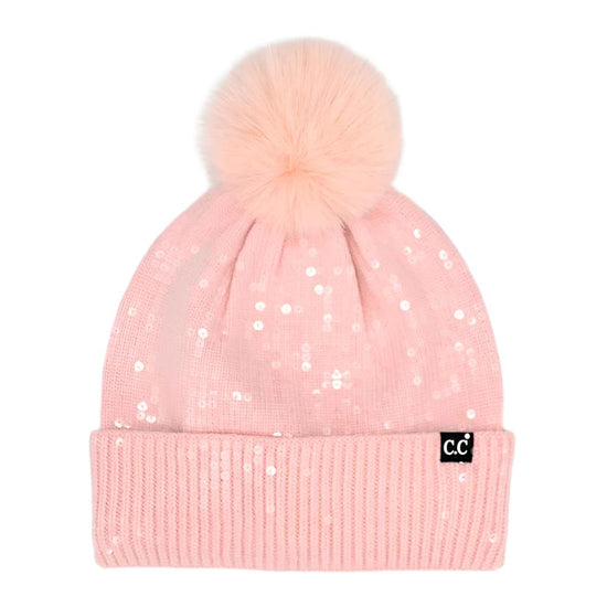 SHIMMER HILL BEANIE - PINK