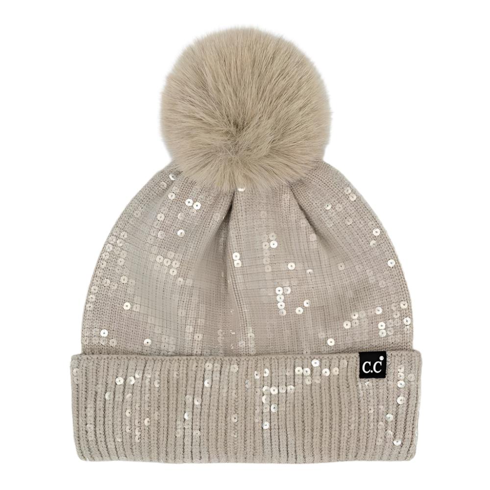SHIMMER HILL BEANIE - TAUPE