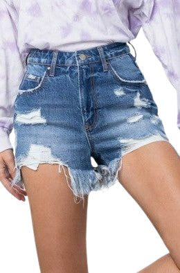 SMALL TOWN SUMMER SHORTS - DENIM