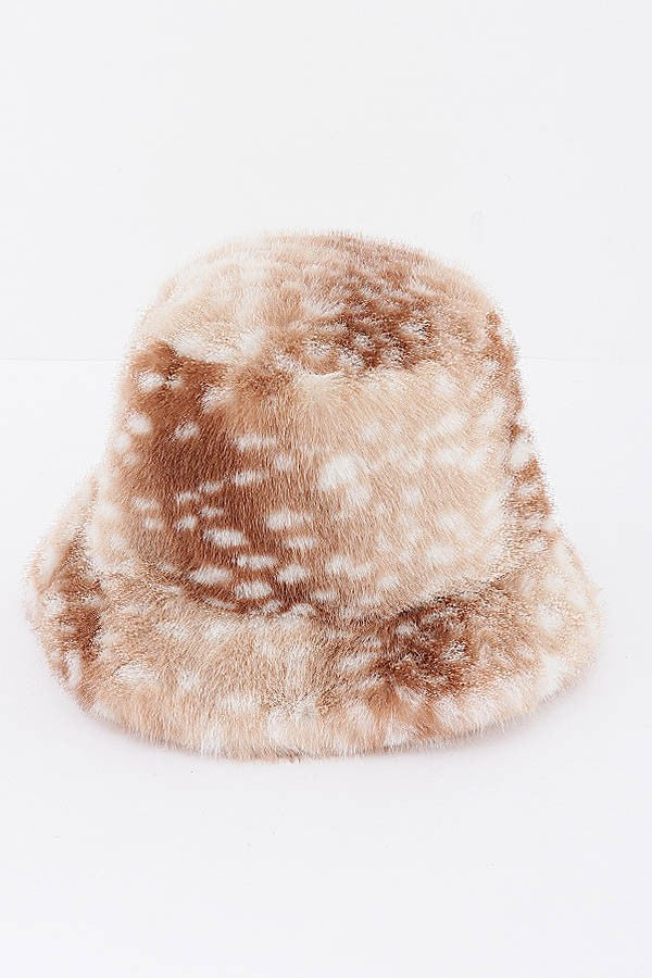 SPOTTED FUR BUCKET HAT