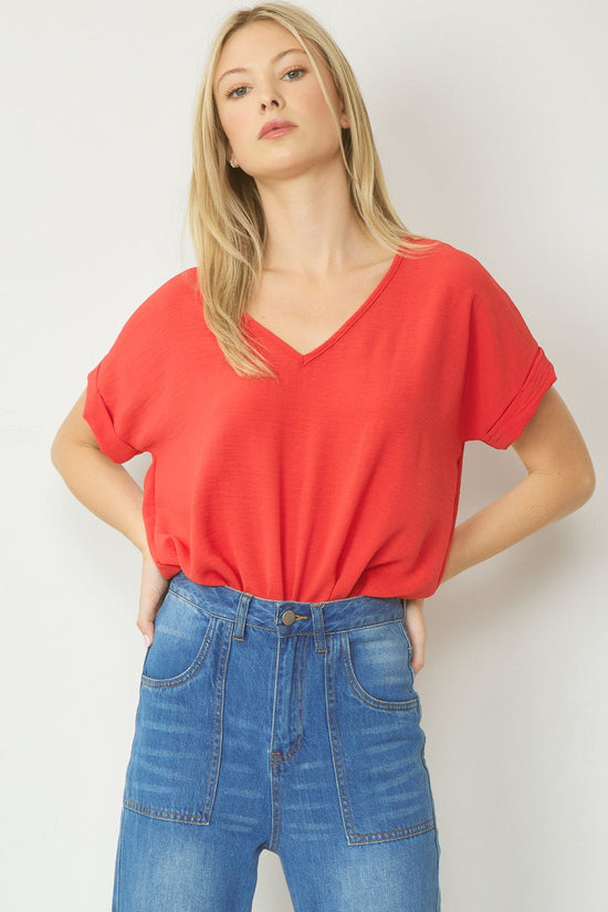 AYLA TOP - TANGERINE