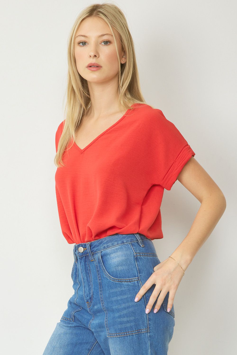 AYLA TOP - TANGERINE