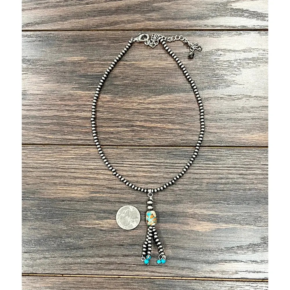 TASSEL NAVAJO BEAD NECKLACE