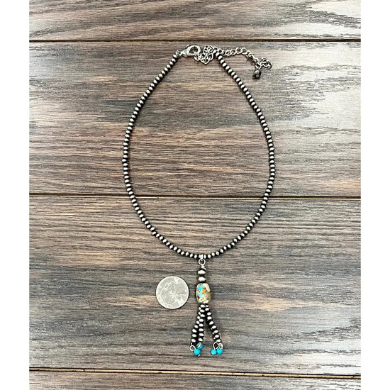 TASSEL NAVAJO BEAD NECKLACE