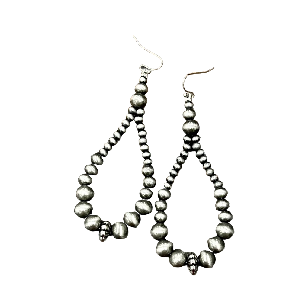 TEARDROP NAVAJO STYLE BEADED EARRINGS