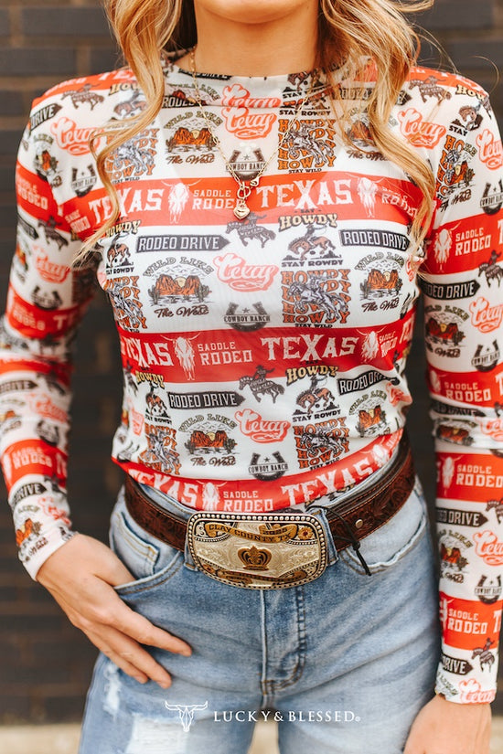 TEXAS COLLAGE TOP