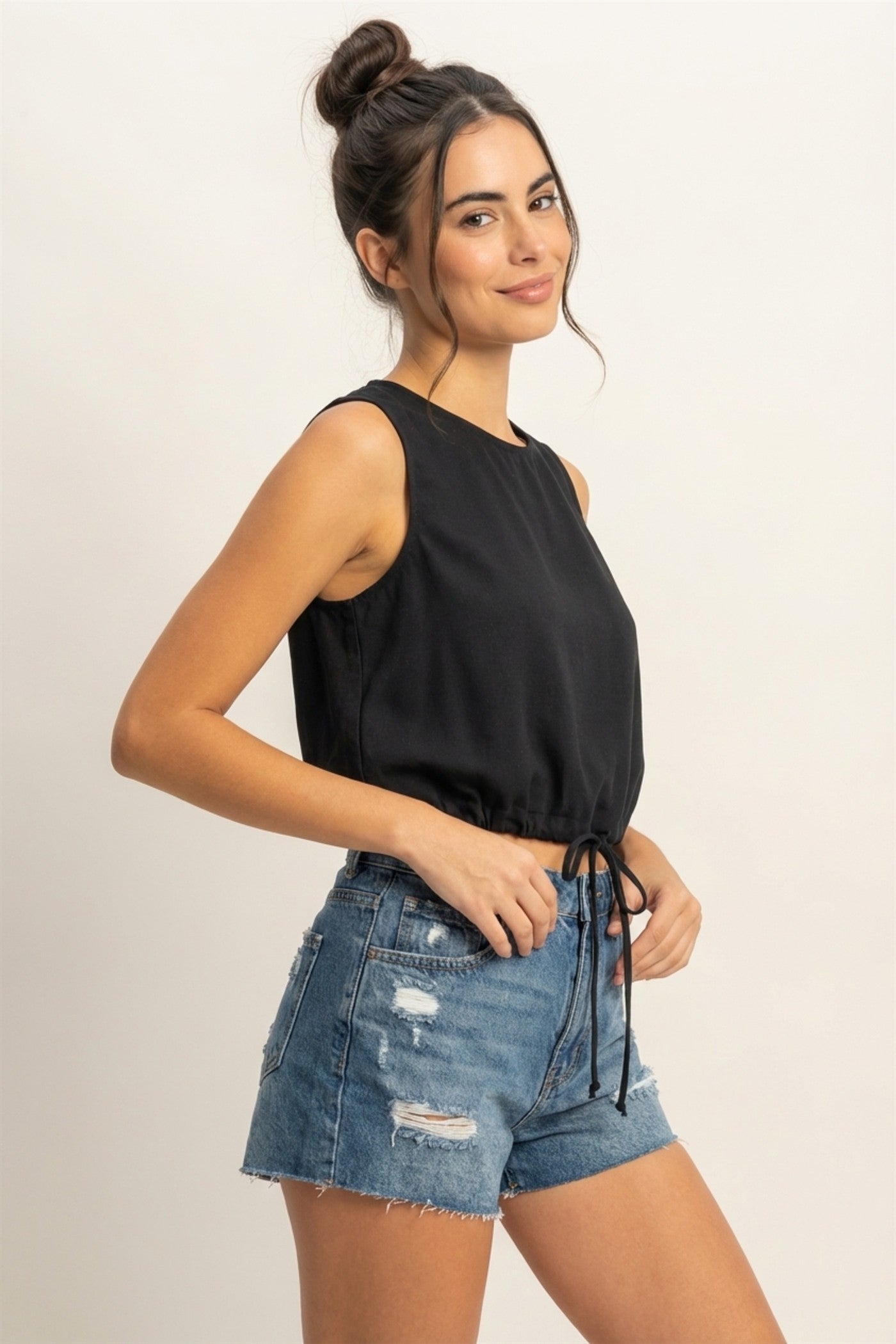 TILLIE TOP - BLACK
