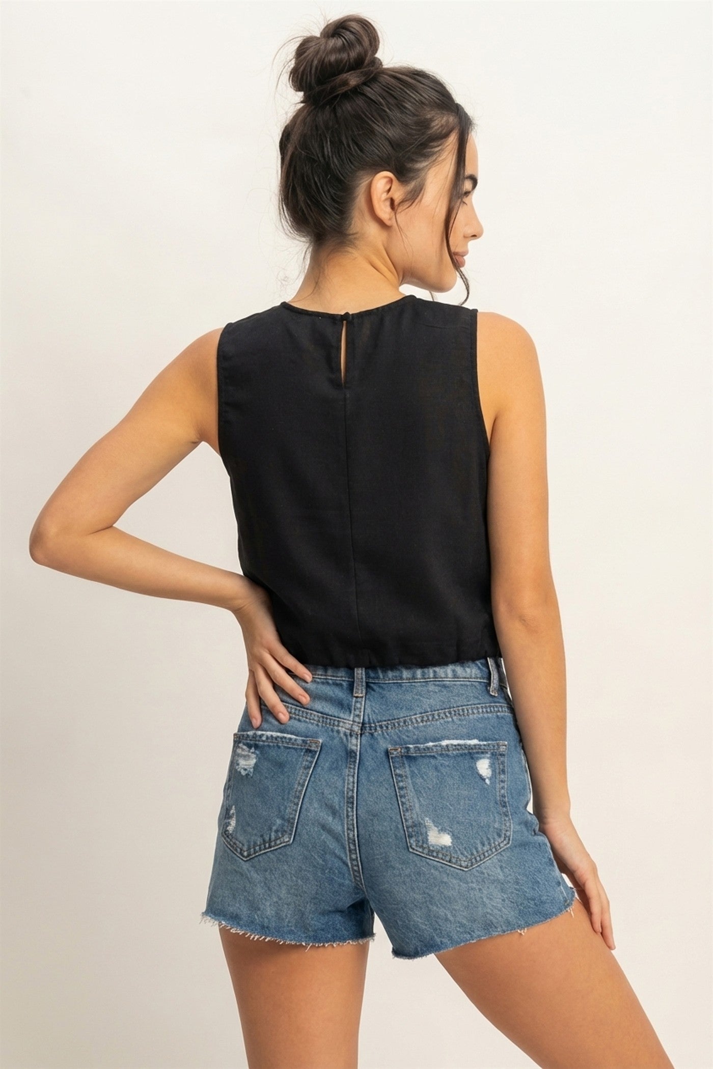 TILLIE TOP - BLACK