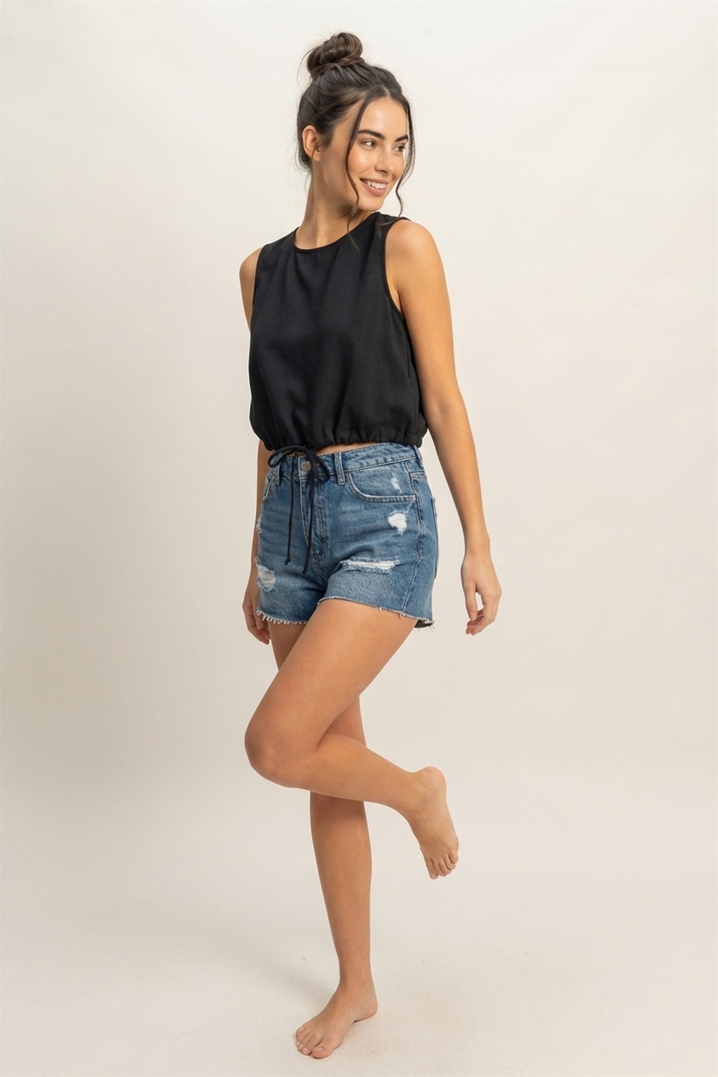 TILLIE TOP - BLACK