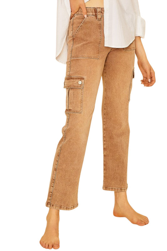 ROCKY ROAD JEANS - TOFFEE