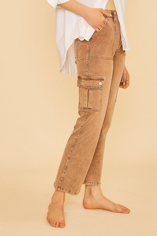ROCKY ROAD JEANS - TOFFEE