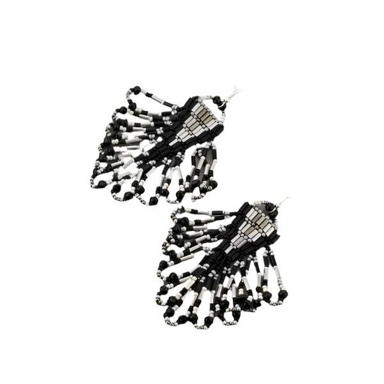 ARROW TRIBE EARRINGS - BLACK