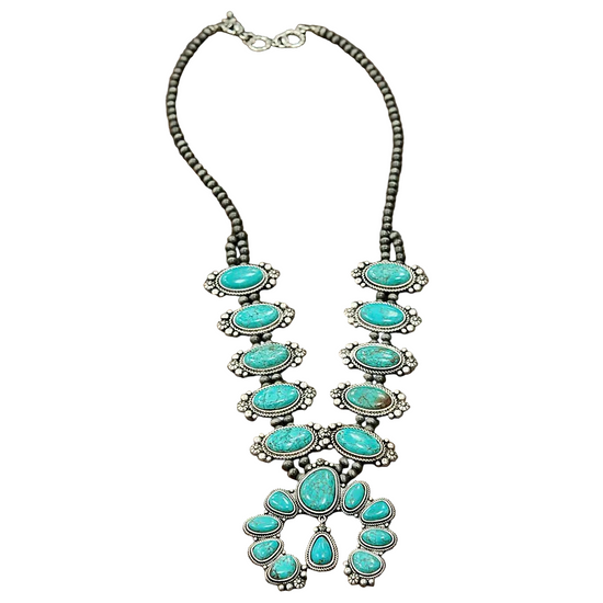 TWENTY TURQ SQUASH NECKLACE