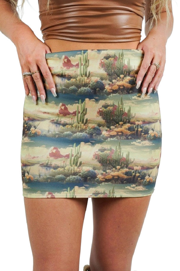 Load image into Gallery viewer, CACTUS BLOOM SKIRT
