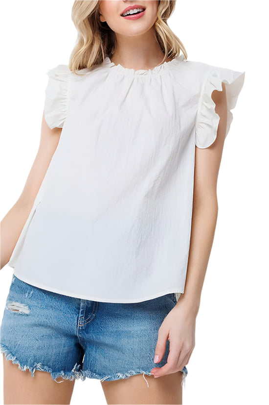 LOUISA TOP - OFF WHITE