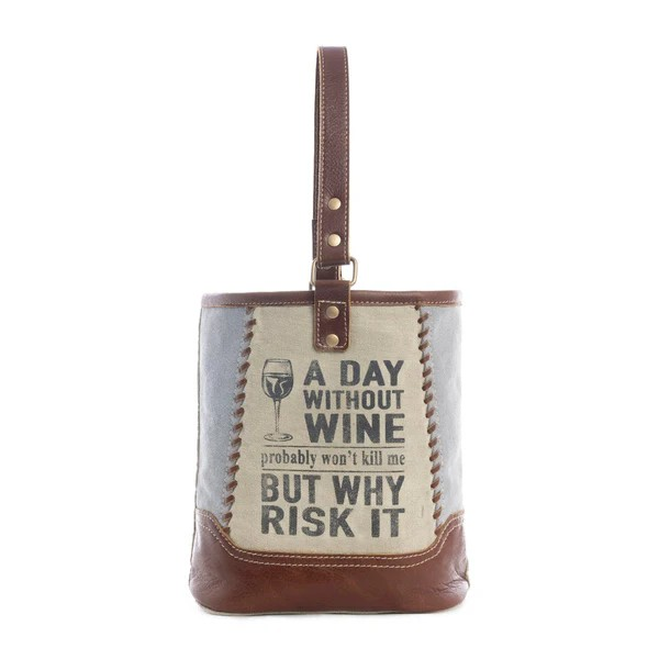WHY RISK IT DOUBLE WINE BAG