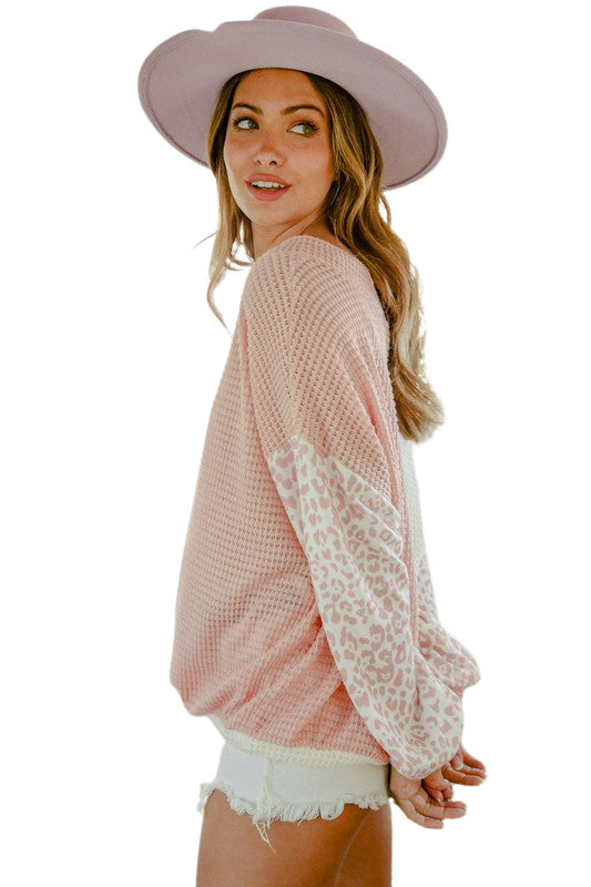 U GO GURL TOP - BLUSH/IVORY