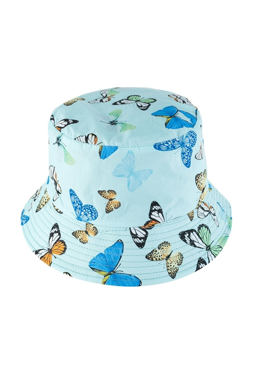 BUTTERFLY BUCKET HAT - BLUE