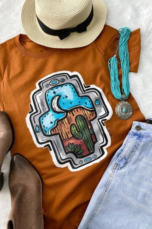 DESERT CROSS TEE