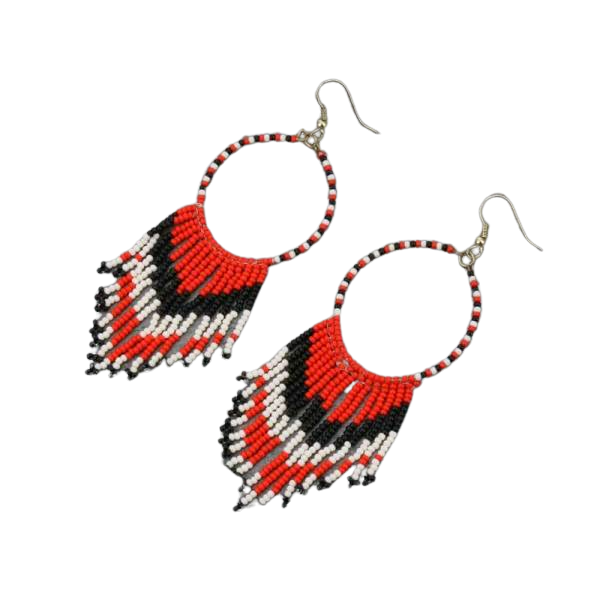LAST TRIBE EARRINGS - RED
