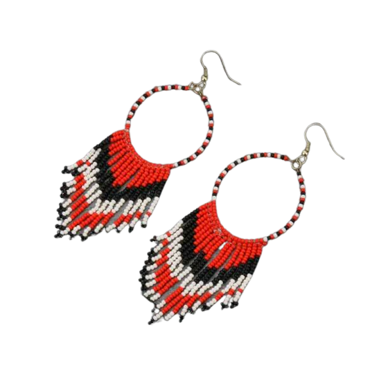 LAST TRIBE EARRINGS - RED