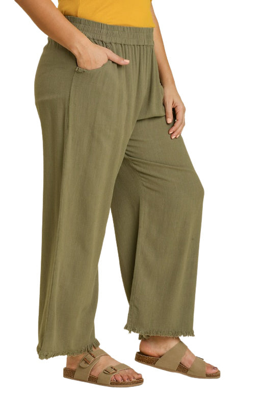 TRAVELING PANT (OLIVE) - PLUS