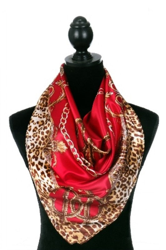 SILK RAG - BAROQUE RED