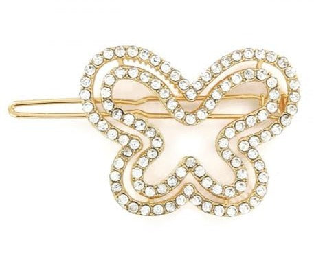 CRYSTAL BUTTERFLY HAIR CLIP