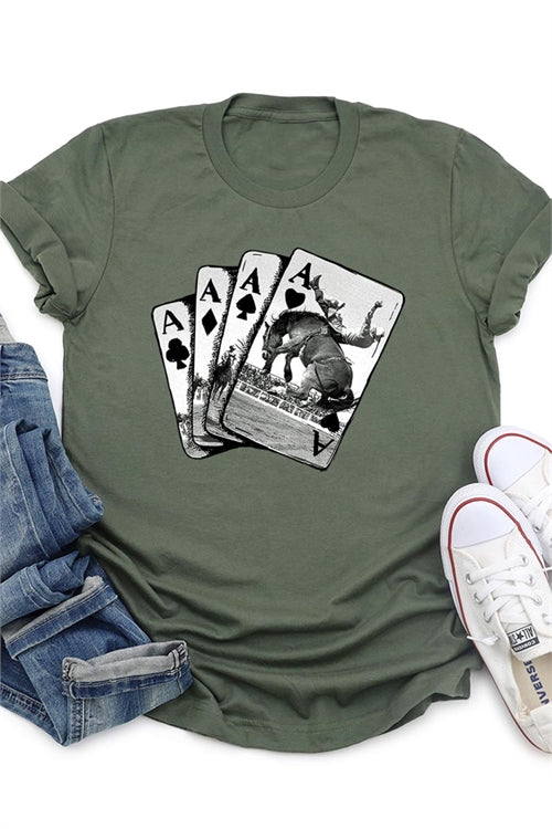 BRONC CARDS - MILITARY GREEN