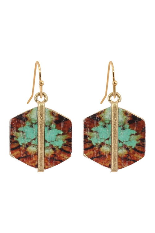 HIDEE HEXAGON EARRINGS