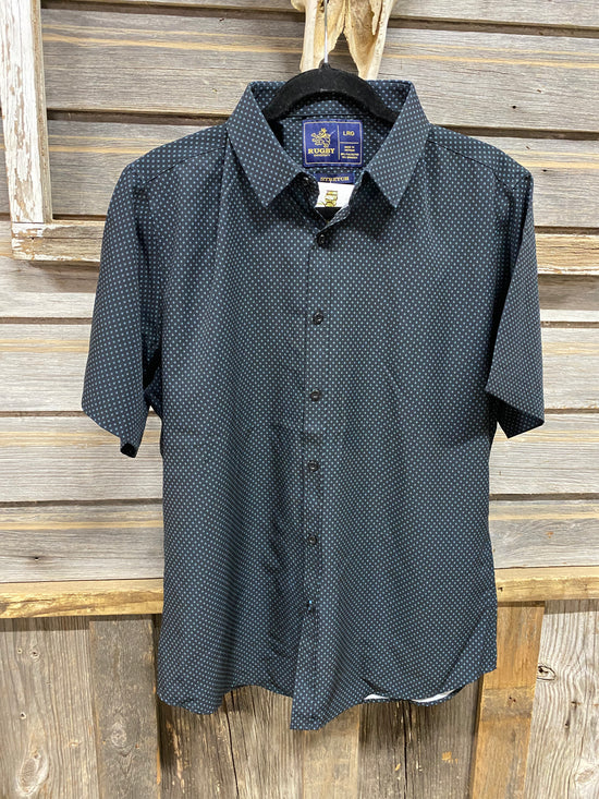 BLACK AND BLUE DANUBE SHIRT - MENS