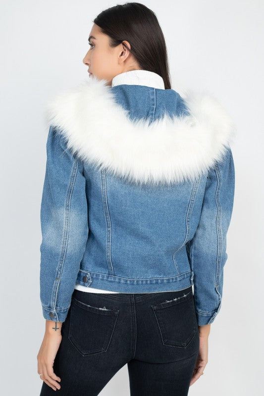 Load image into Gallery viewer, FROSTED JEAN JACKET
