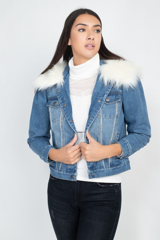 FROSTED JEAN JACKET