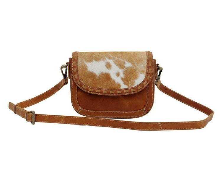 MOCHA FIESTA LEATHER & HAIRON BAG