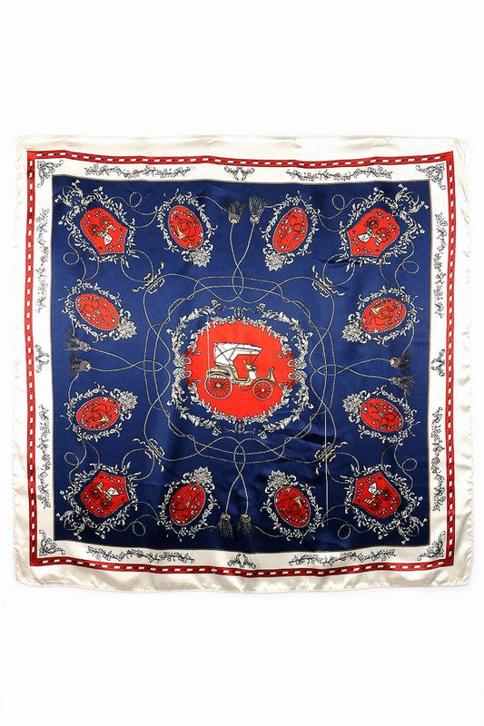 SILK RAG - ROYALTY RED/IVORY