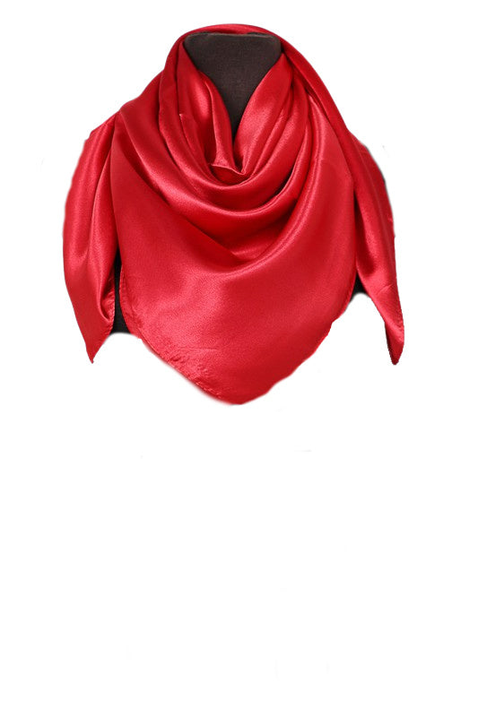 SILK RAG - DARK RED