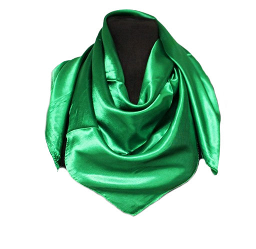 SILK RAG - KELLY GREEN