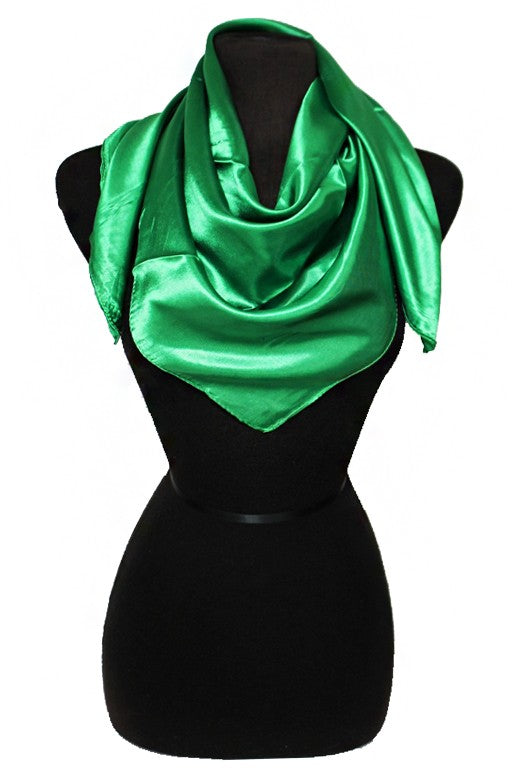 SILK RAG - KELLY GREEN