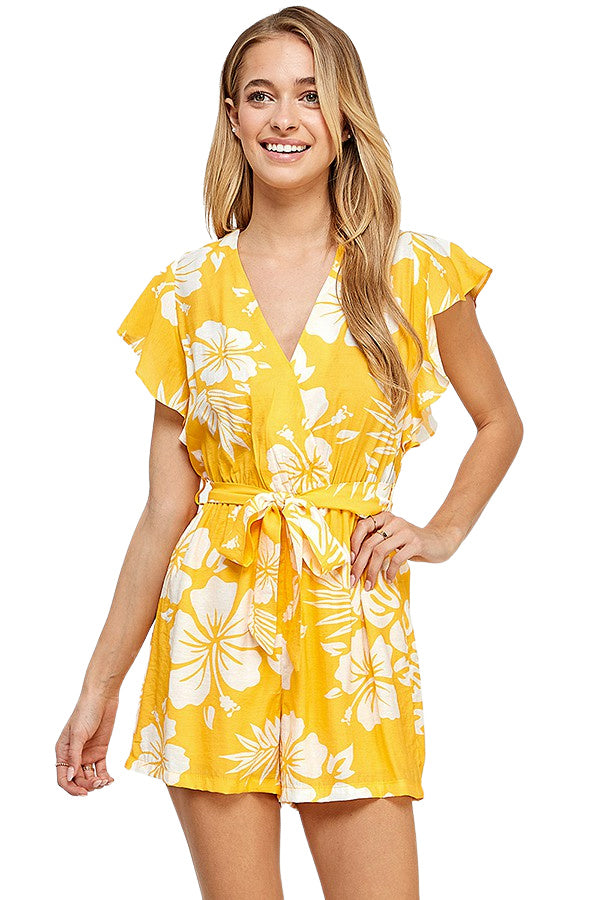 TULA PLAYSUIT - YELLOW